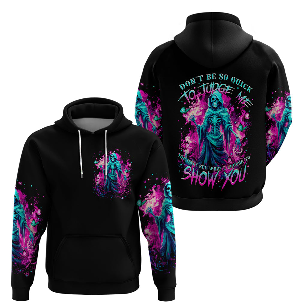 Witch Skull Hoodie Don't Be So Quick To Judge Me DT01