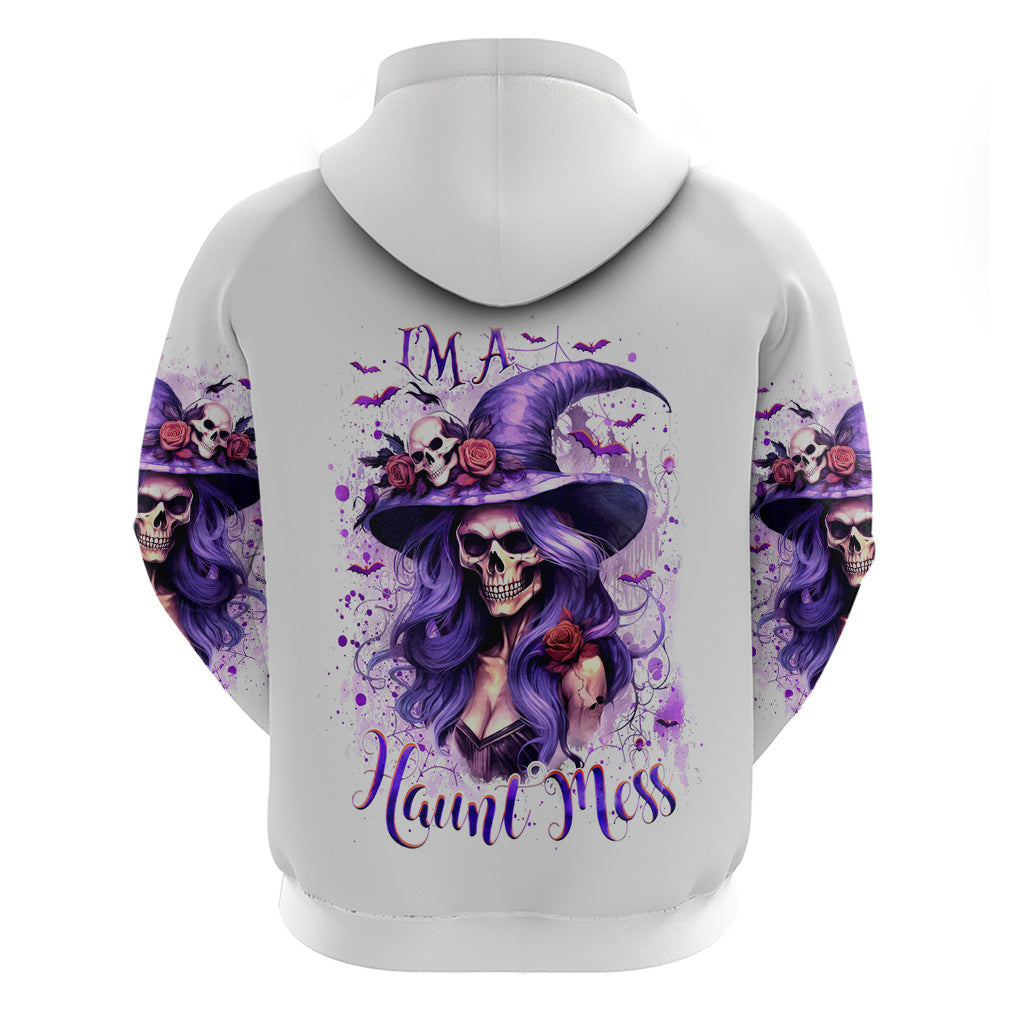 Witch Skull Hoodie I'm A Haunt Mess DT01