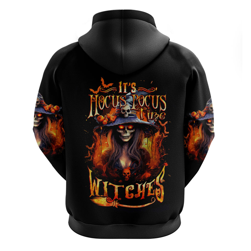 Witch Skull Hoodie It's Hocus Pocus Time Witches DT01