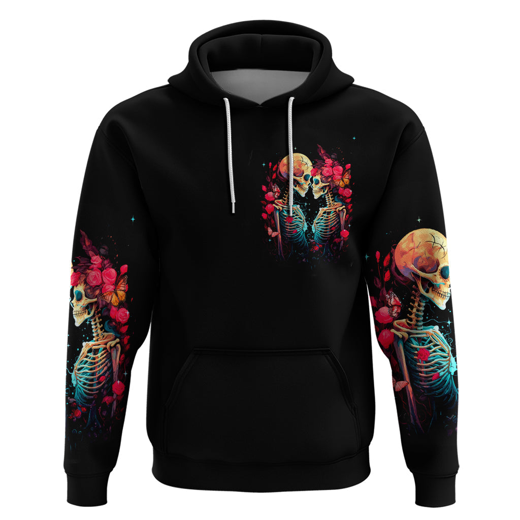 Couple Skull Hoodie I Don't Care If The Whole World Is Against Us DT01