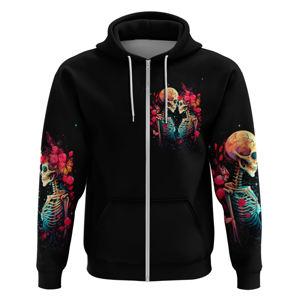 Couple Skull Hoodie I Don't Care If The Whole World Is Against Us DT01