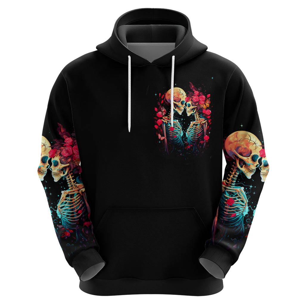 Couple Skull Hoodie I Don't Care If The Whole World Is Against Us DT01