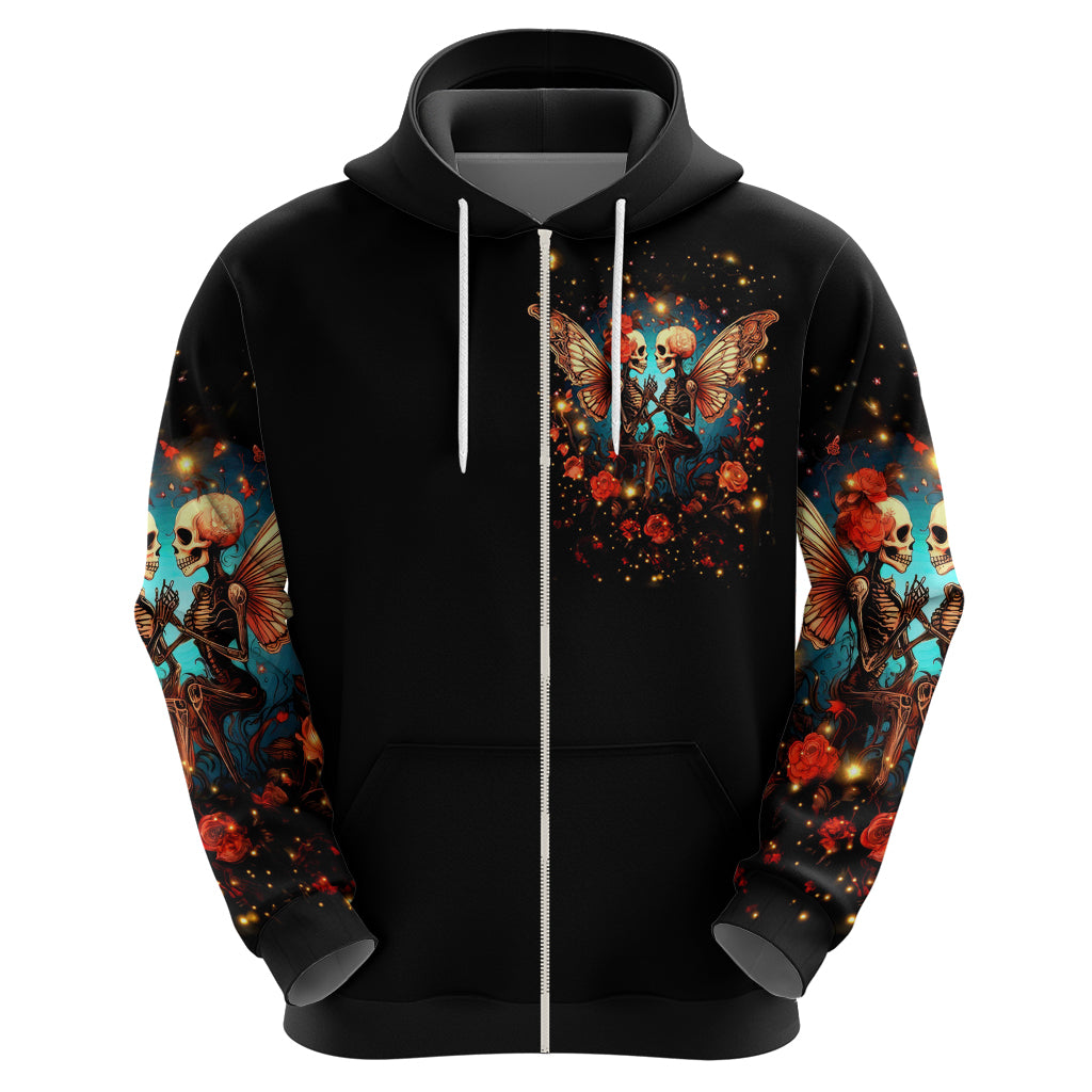 Couple Skull Hoodie From Our First Kiss Till Our Last Breath DT01