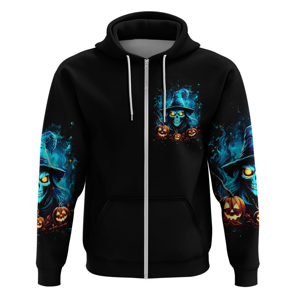 Witch Skull Halloween Hoodie I Didn't Becom A Witch DT01