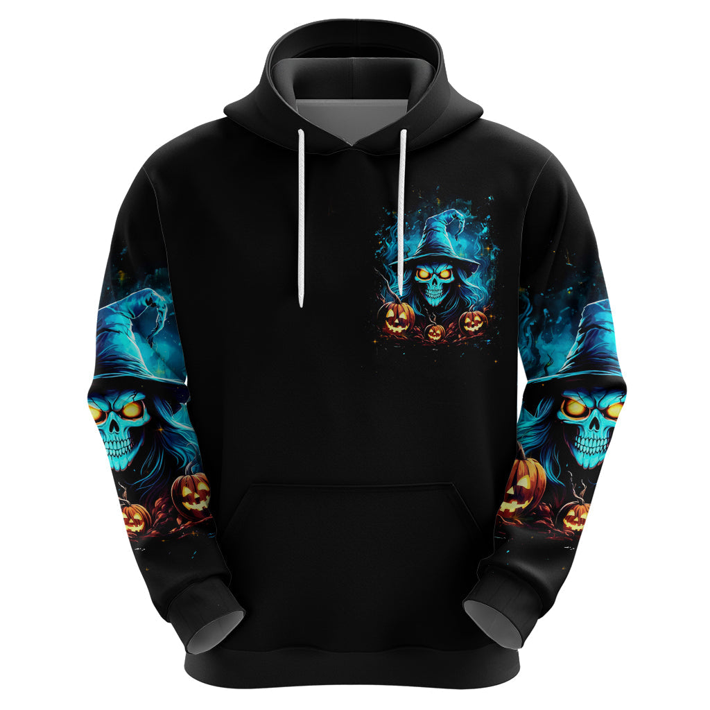 Witch Skull Halloween Hoodie I Didn't Becom A Witch DT01