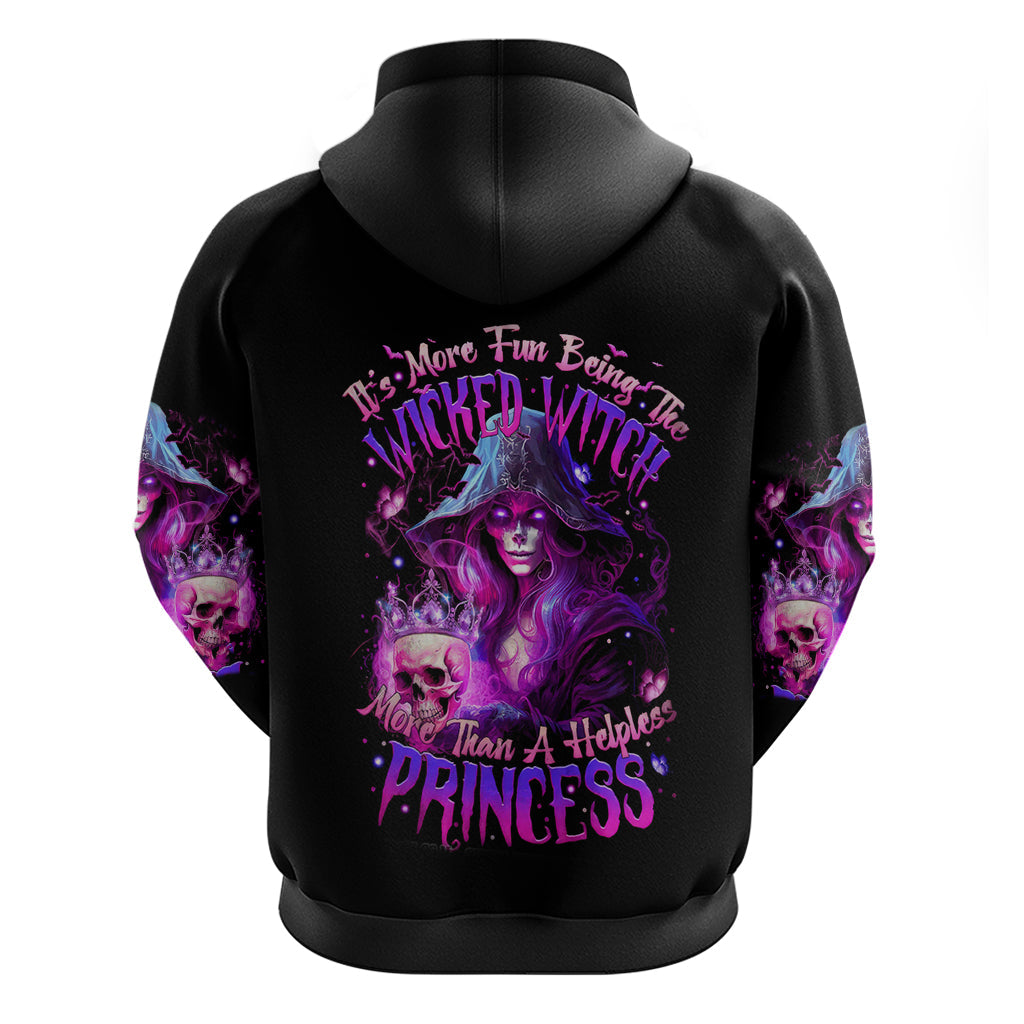 Witch Skull Hoodie It's More Fun Being The Wicked Witch DT01