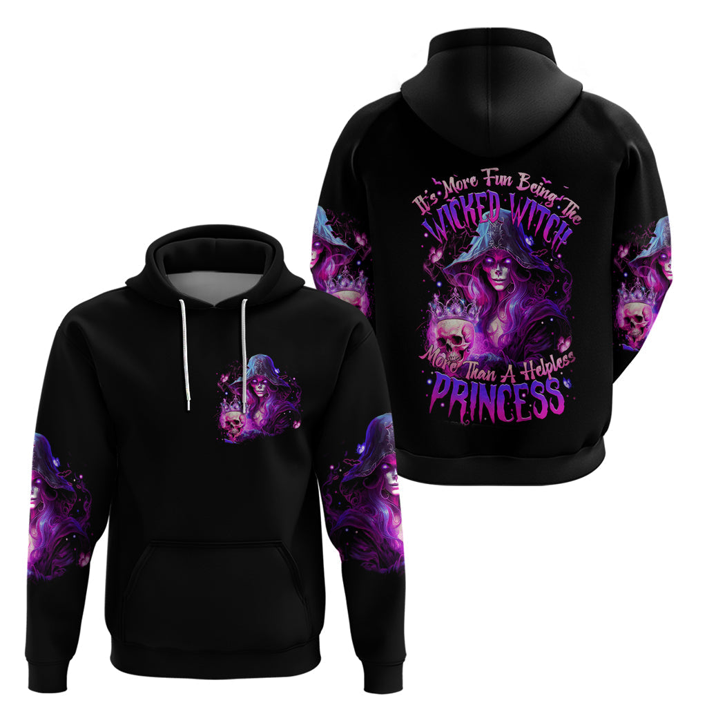 Witch Skull Hoodie It's More Fun Being The Wicked Witch DT01