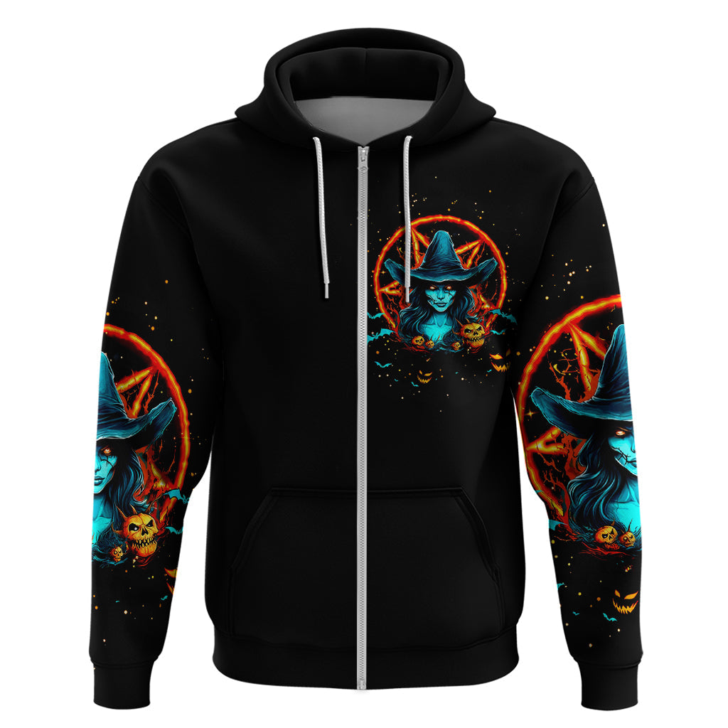 Witch Skull Hoodie Don't Pss Off The Witch DT01