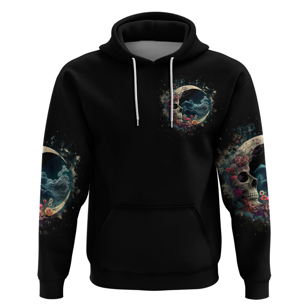Moon Skull Hoodie Hello Darkness My Old Friend Moon DT01