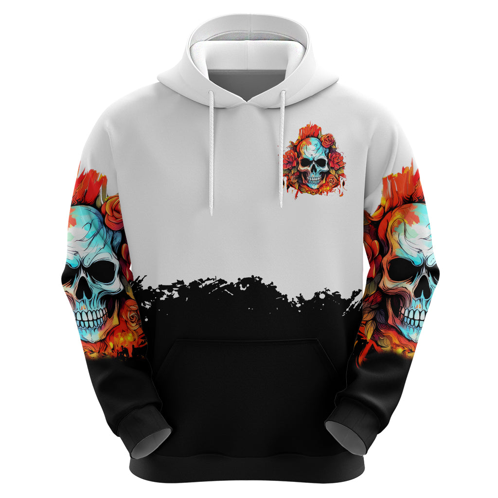 Flower Skull Hoodie Don't Try To Figured Me Out I Special Kind Fire Flower DT01