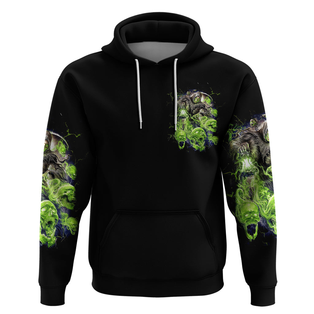 Death Skull Hoodie I Never Alone My Demon With Me 24/7 DT01