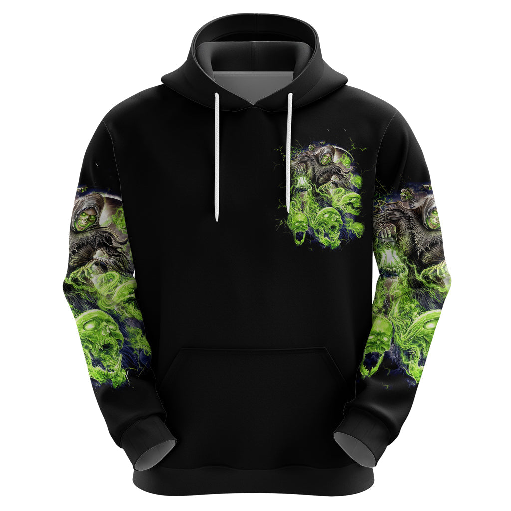 Death Skull Hoodie I Never Alone My Demon With Me 24/7 DT01