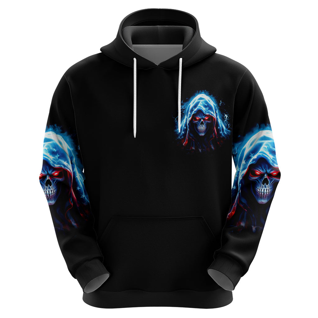 American Skull Hoodie I Talk I Smile But Be Carefull When I Silent DT01