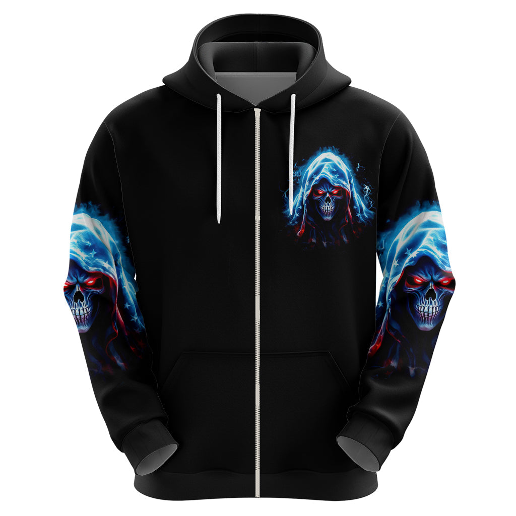 American Skull Hoodie I Talk I Smile But Be Carefull When I Silent DT01