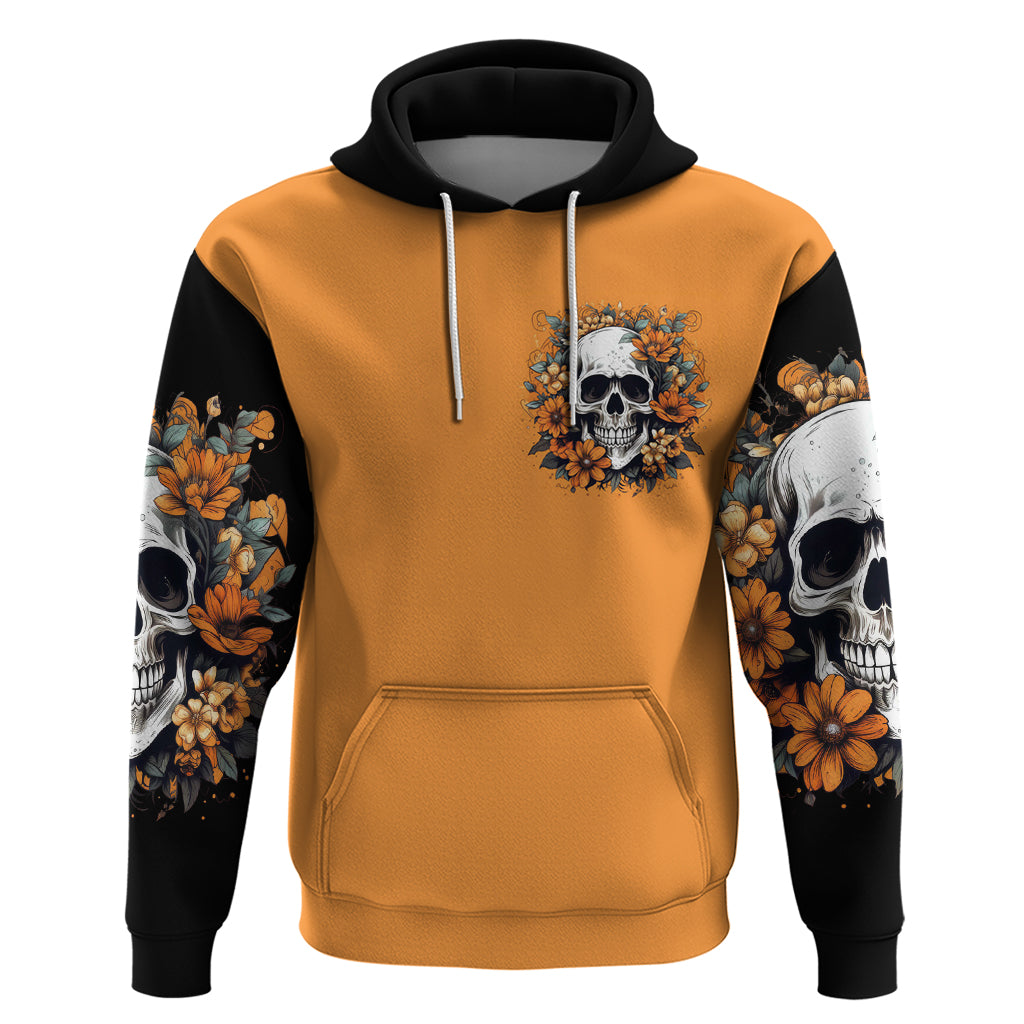 Flower Skull Hoodie I Try To Avoid Drama DT01
