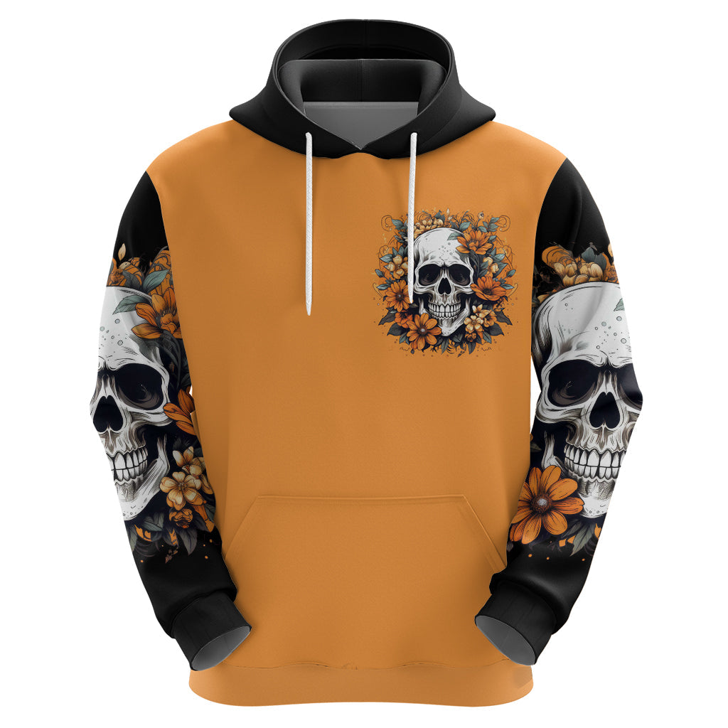 Flower Skull Hoodie I Try To Avoid Drama DT01
