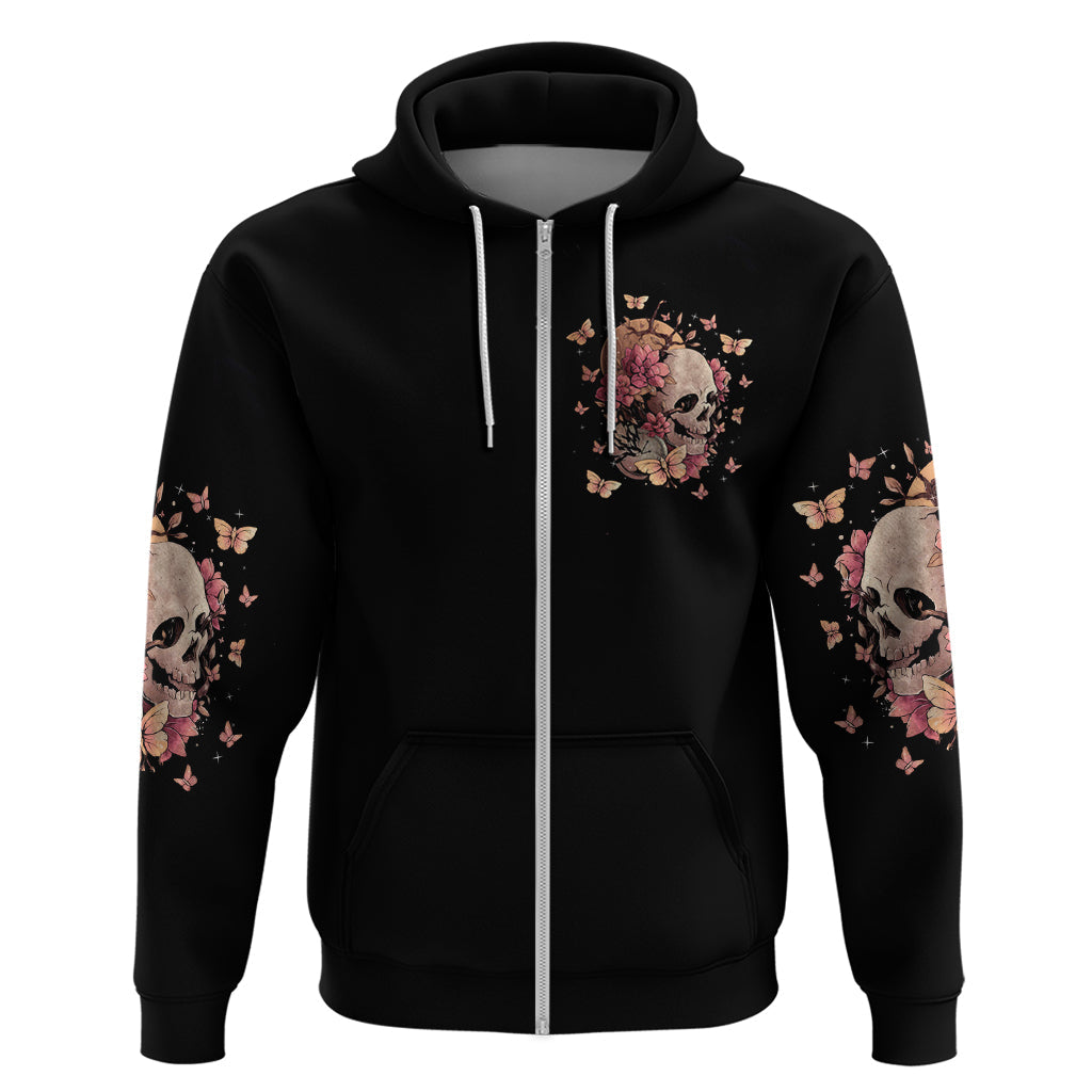Flower Skull Hoodie Iam A Sweet Girl Full Of Crazy DT01