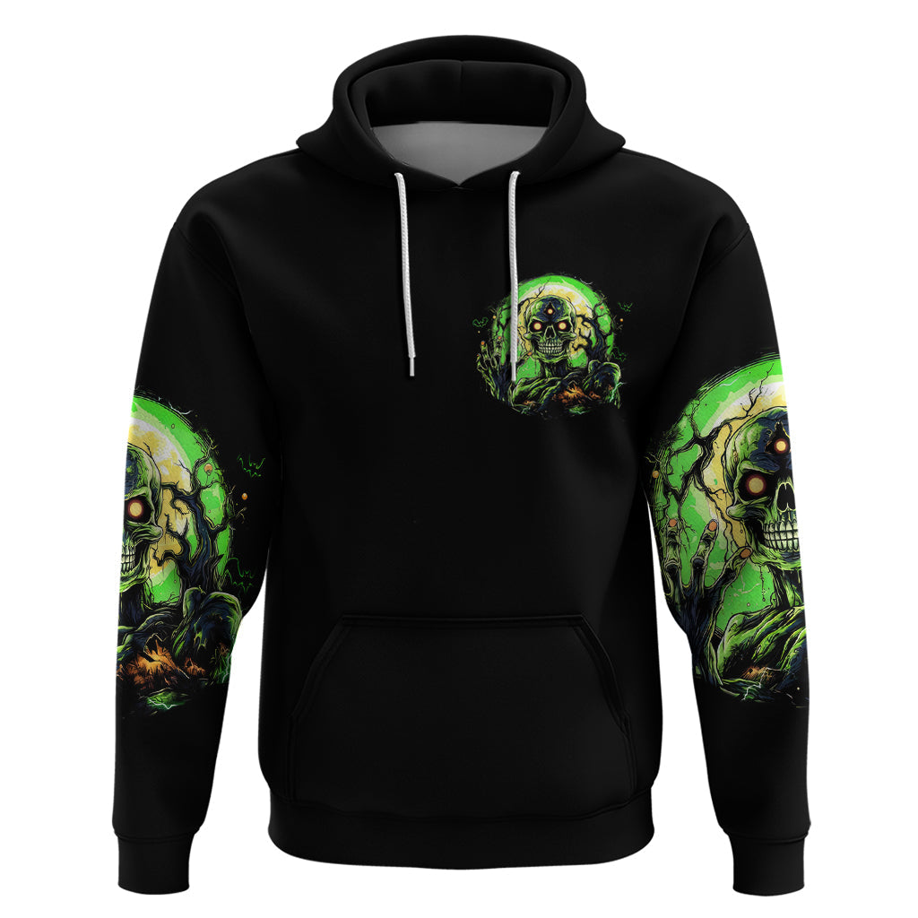 Zombie Skull Hoodie I Never Alone My Demon With Me 24/7 DT01