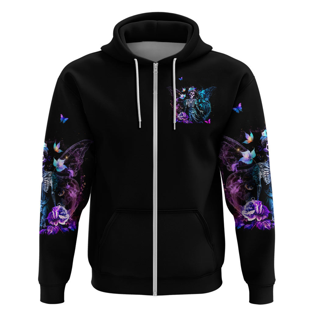 Dia De Los Muertos Skull Hoodie My Next Life I Want To Be Karma Fairy DT01