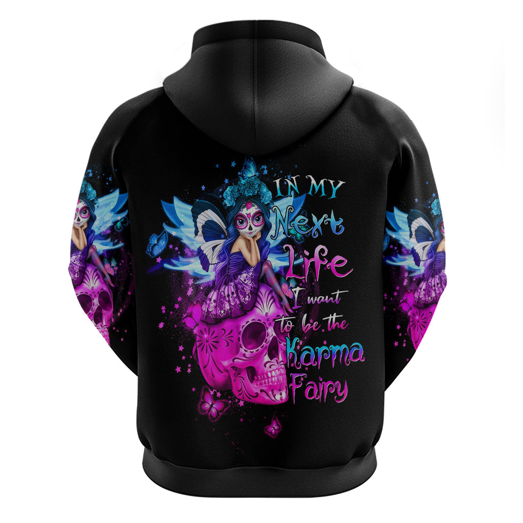 Tiny Fairy Skull Hoodie My Next Life I Want To Be Karma Fairy DT01