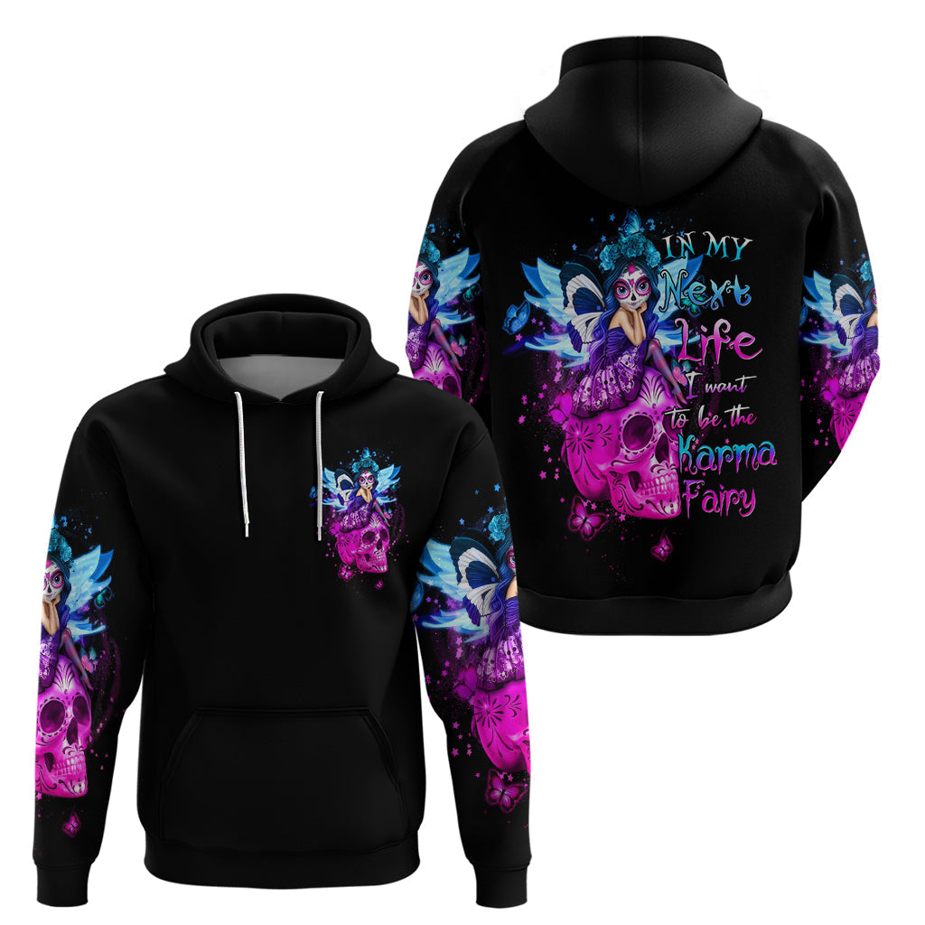 Tiny Fairy Skull Hoodie My Next Life I Want To Be Karma Fairy DT01