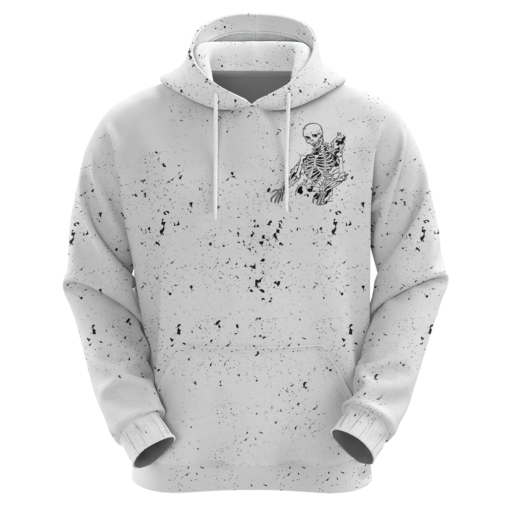 Art Skull Hoodie Rock Paper Scissors Throat Punch I Win DT01