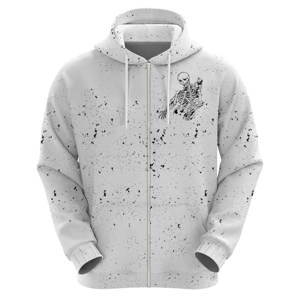 Art Skull Hoodie Rock Paper Scissors Throat Punch I Win DT01