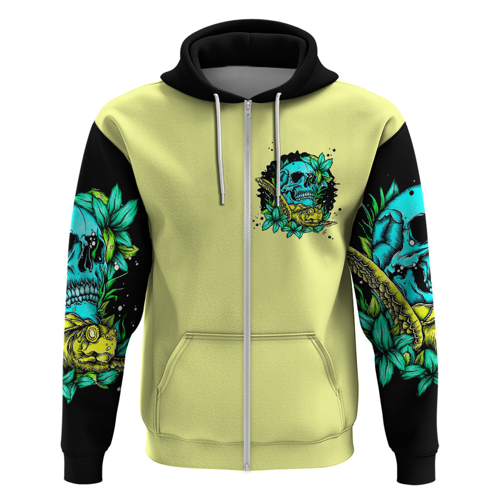 Turtle Skull Hoodie Sassy Since Birth Salty By Choice DT01
