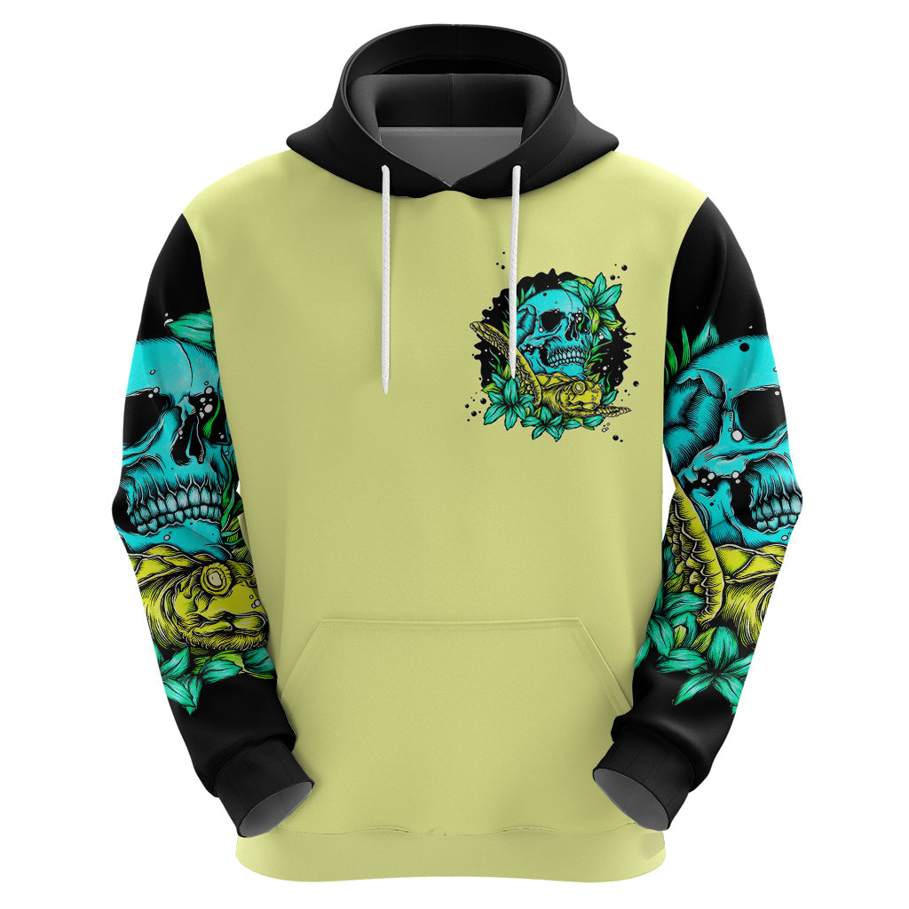 Turtle Skull Hoodie Sassy Since Birth Salty By Choice DT01