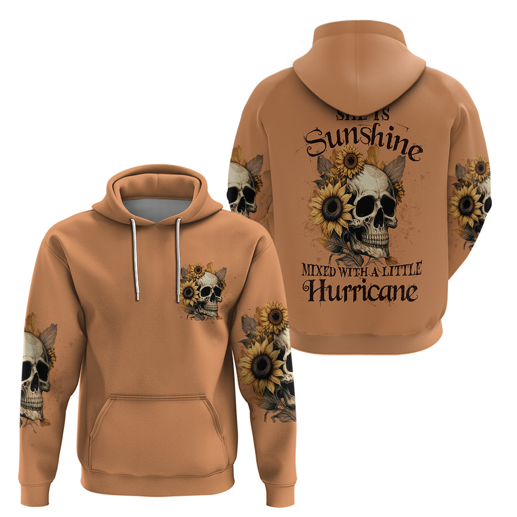 Sunflower Skull Hoodie She Is Sunshine Mixed With A Little Hurricance DT01