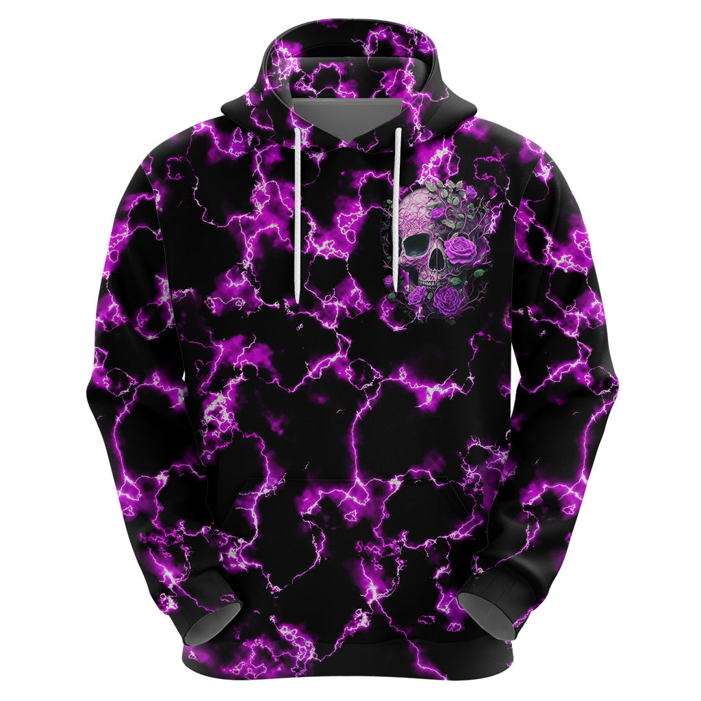 Rose Skull Hoodie She Whispered Back I am The Storm DT01