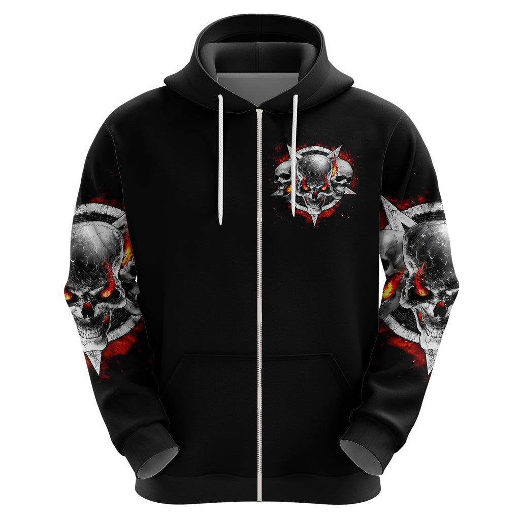 Satan Skull Hoodie Become The Monster And Show Your True Smile DT01