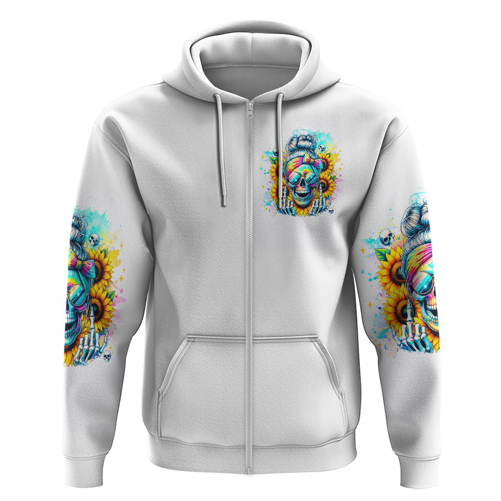 Skull Girl Hoodie Assuming I Was Like Most Girls Was Your First Mistake DT01