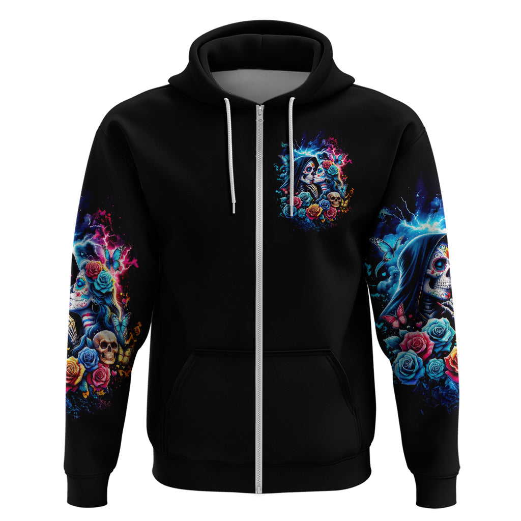 Couple Skull Hoodie It't You And Me Against The World Baby DT01