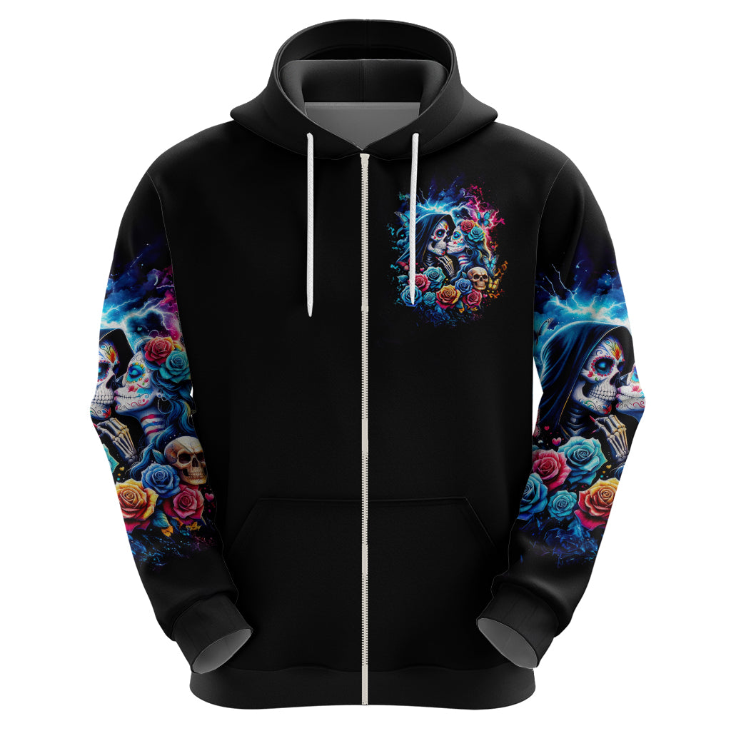 Couple Skull Hoodie It't You And Me Against The World Baby DT01