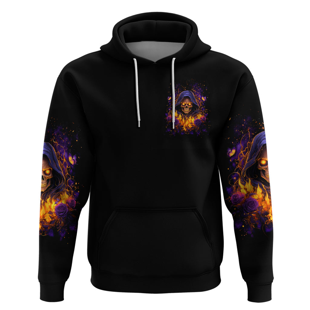 Flame Skull Hoodie I Talk I Smite But Be Careful When I Silent DT01