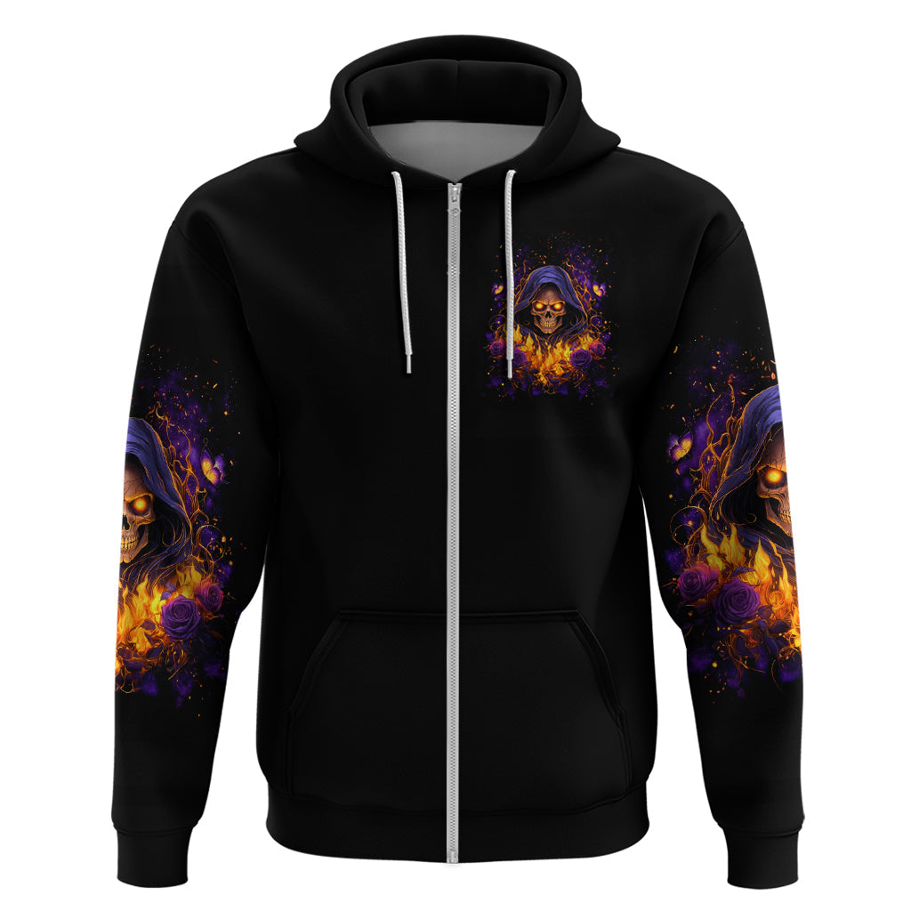Flame Skull Hoodie I Talk I Smite But Be Careful When I Silent DT01