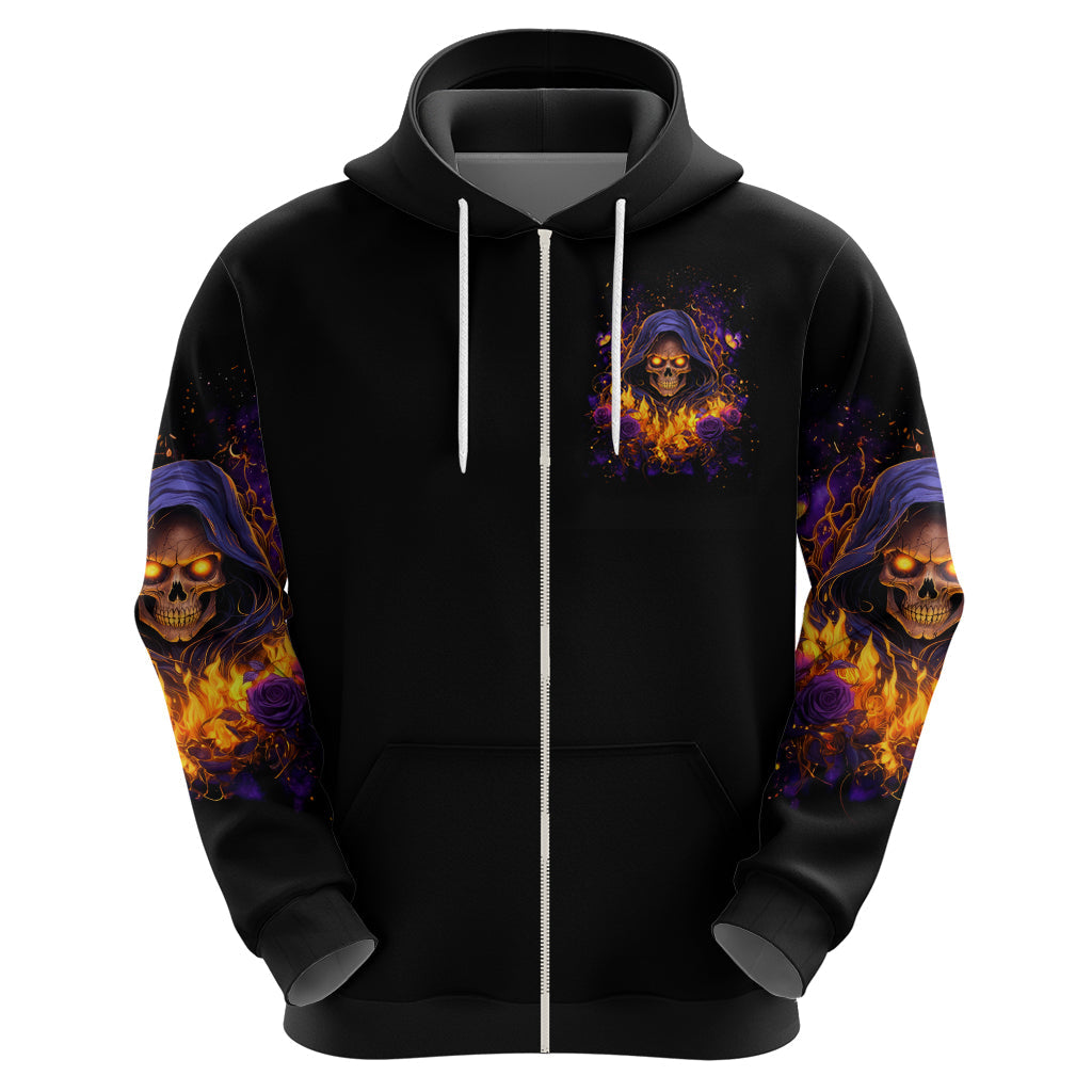 Flame Skull Hoodie I Talk I Smite But Be Careful When I Silent DT01