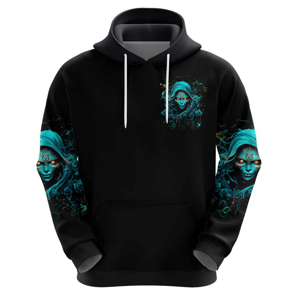 Lady Skull Hoodie Iam A Good Person But Don't Give Me Are To Show My Evil Side DT01