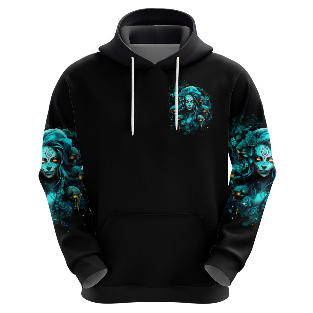 Lady Skull Hoodie Assuming I Was Like Most Girls Was Your First Mistake DT01