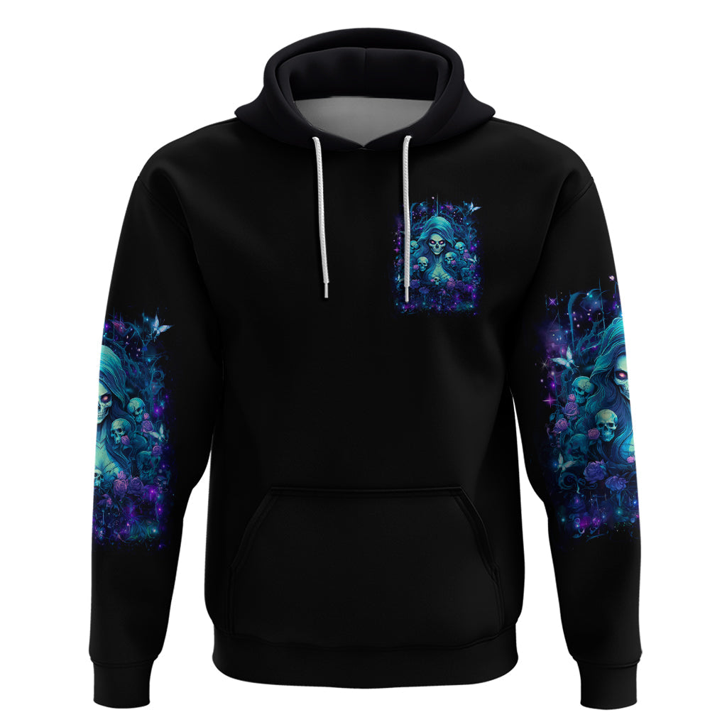 Flame Skull Hoodie If You Kick Me When I'm Down You Better Pray I Don't Get Up DT01