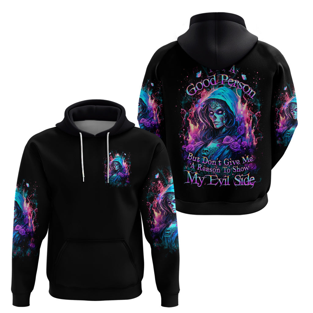 Lady Skull Hoodie The Good Girl In Me Got Tired Of The Bullshit DT01