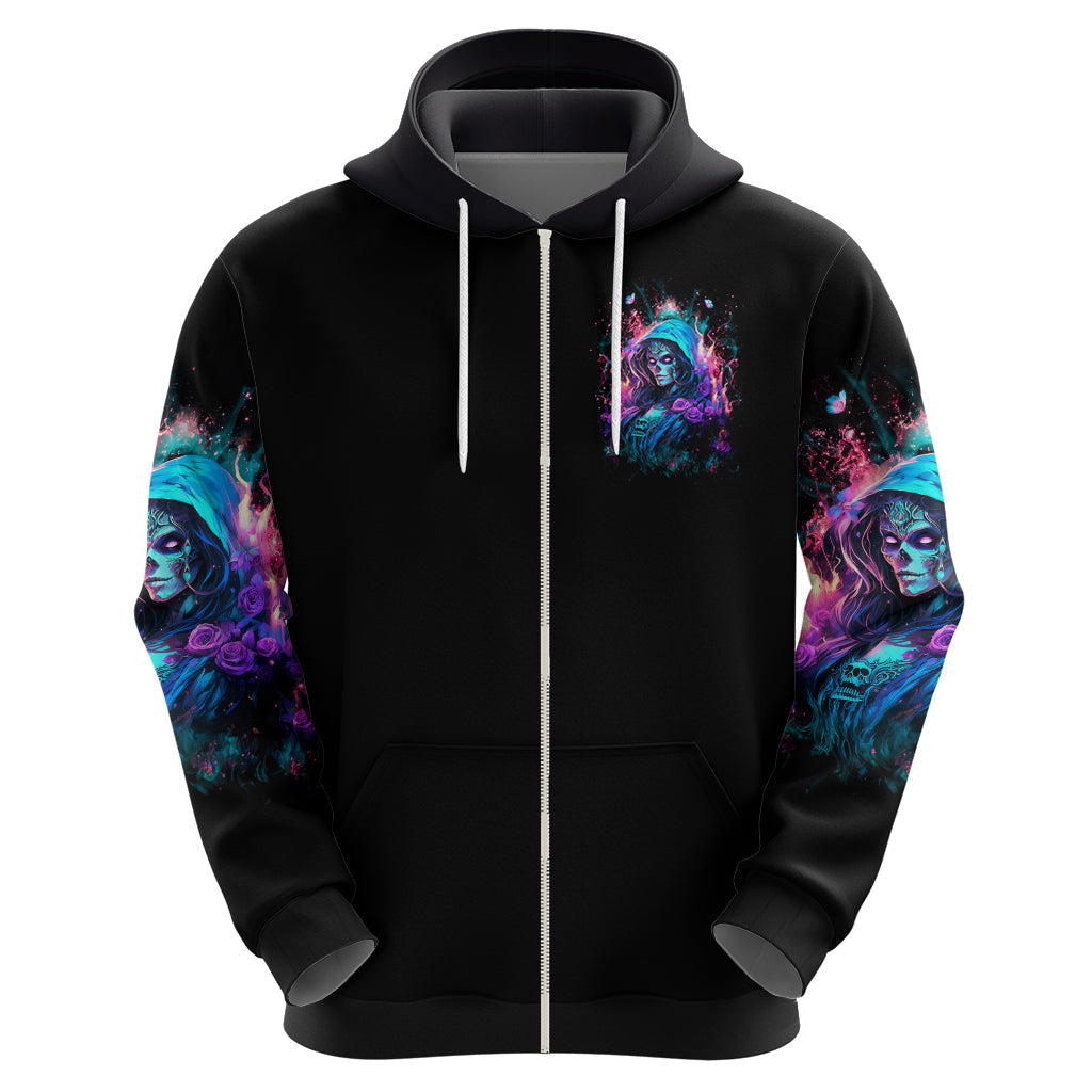 Lady Skull Hoodie The Good Girl In Me Got Tired Of The Bullshit DT01