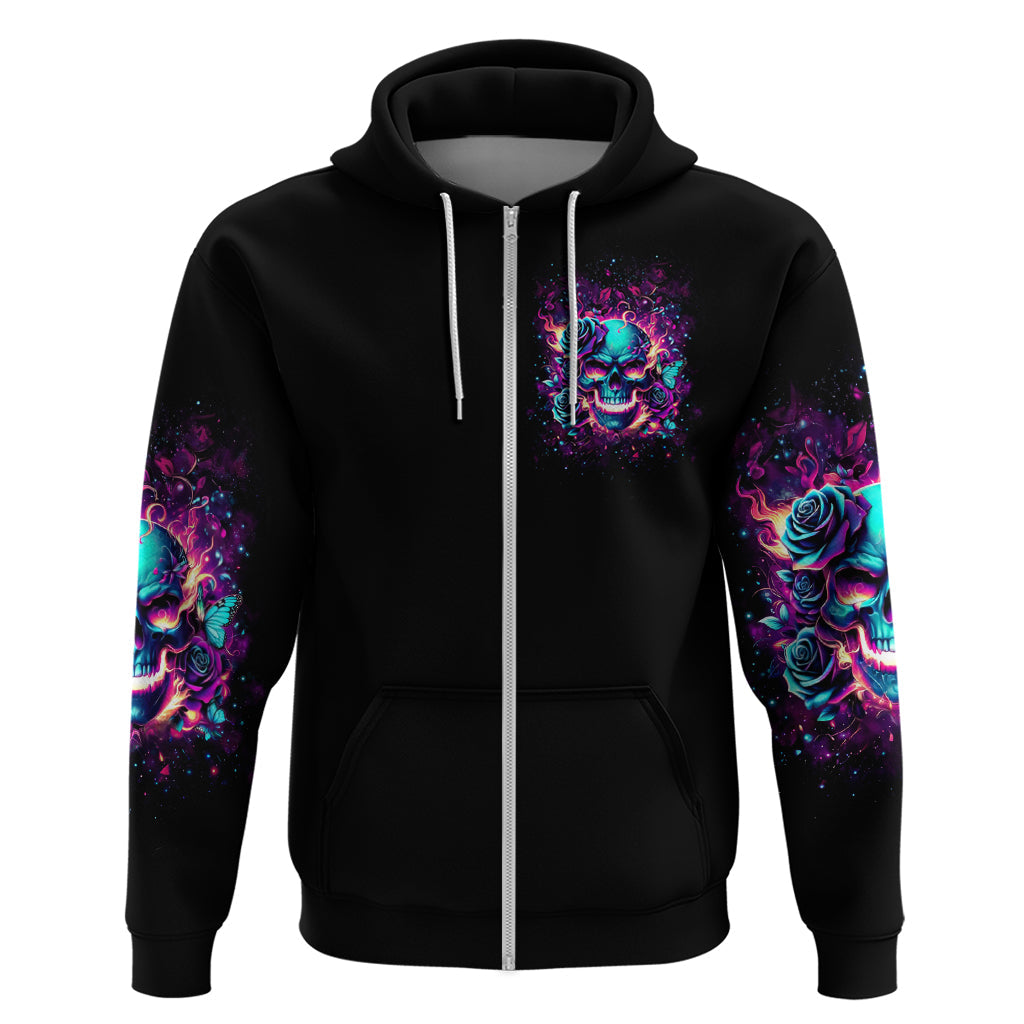 Rose Skull Hoodie The Good Girl In Me Got Tired Of The Bullshit So The Bitch In Me Came Out To Play DT01