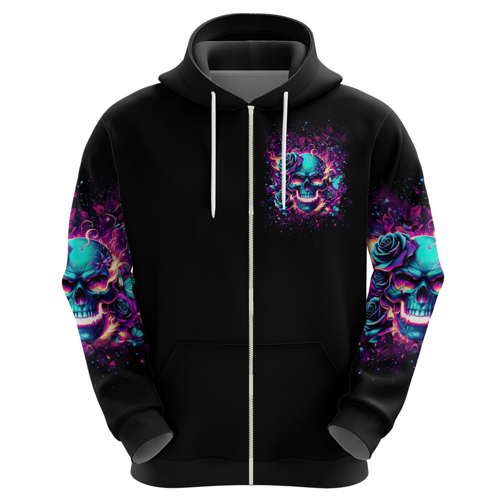 Rose Skull Hoodie The Good Girl In Me Got Tired Of The Bullshit So The Bitch In Me Came Out To Play DT01