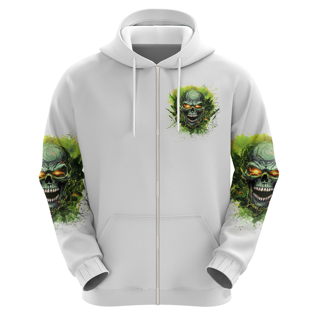 Flame Skull Hoodie One Day Im Gonna Just Say Fuck It All DT01