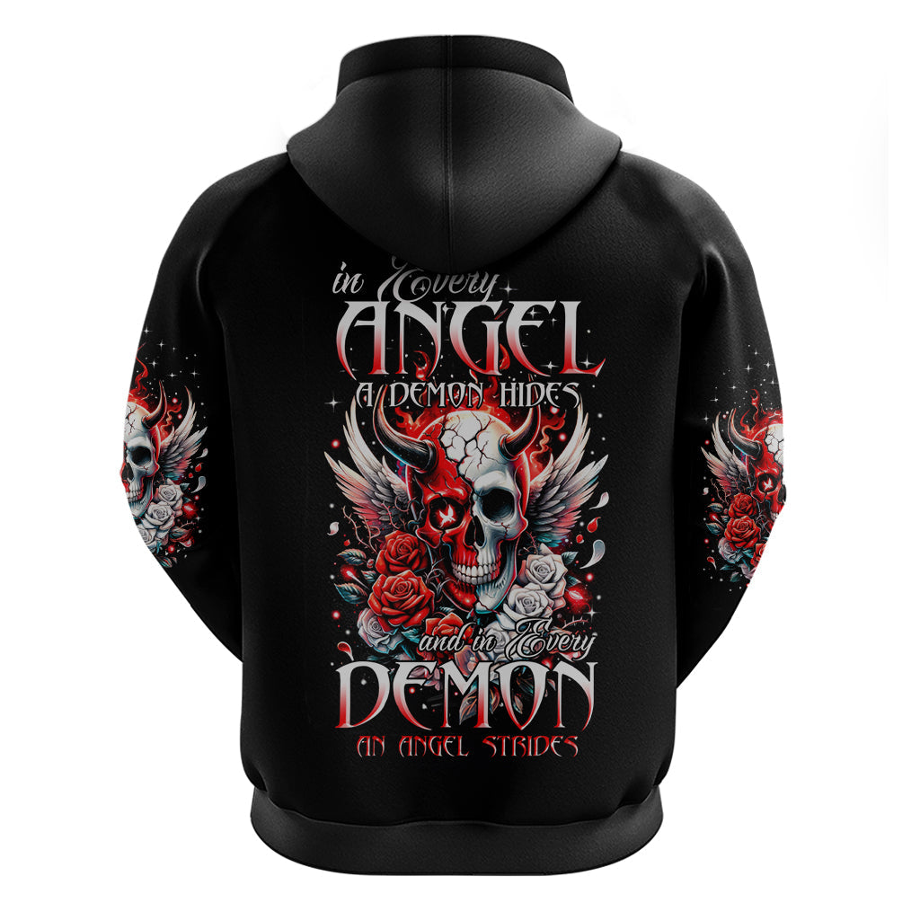 Devil Skull Hoodie In Every Angel A Demon Hides And In Every Demon An Angel Strides DT01