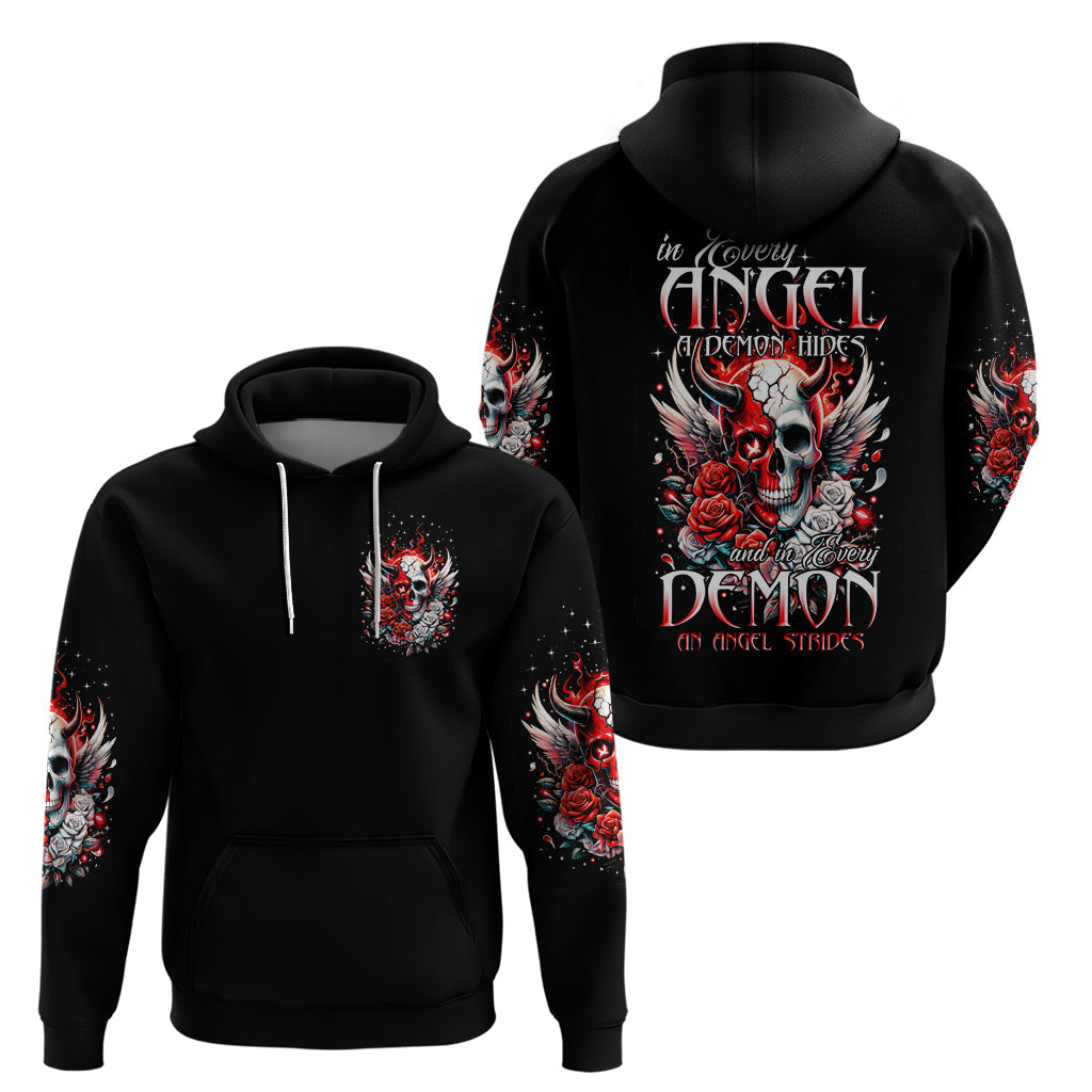 Devil Skull Hoodie In Every Angel A Demon Hides And In Every Demon An Angel Strides DT01