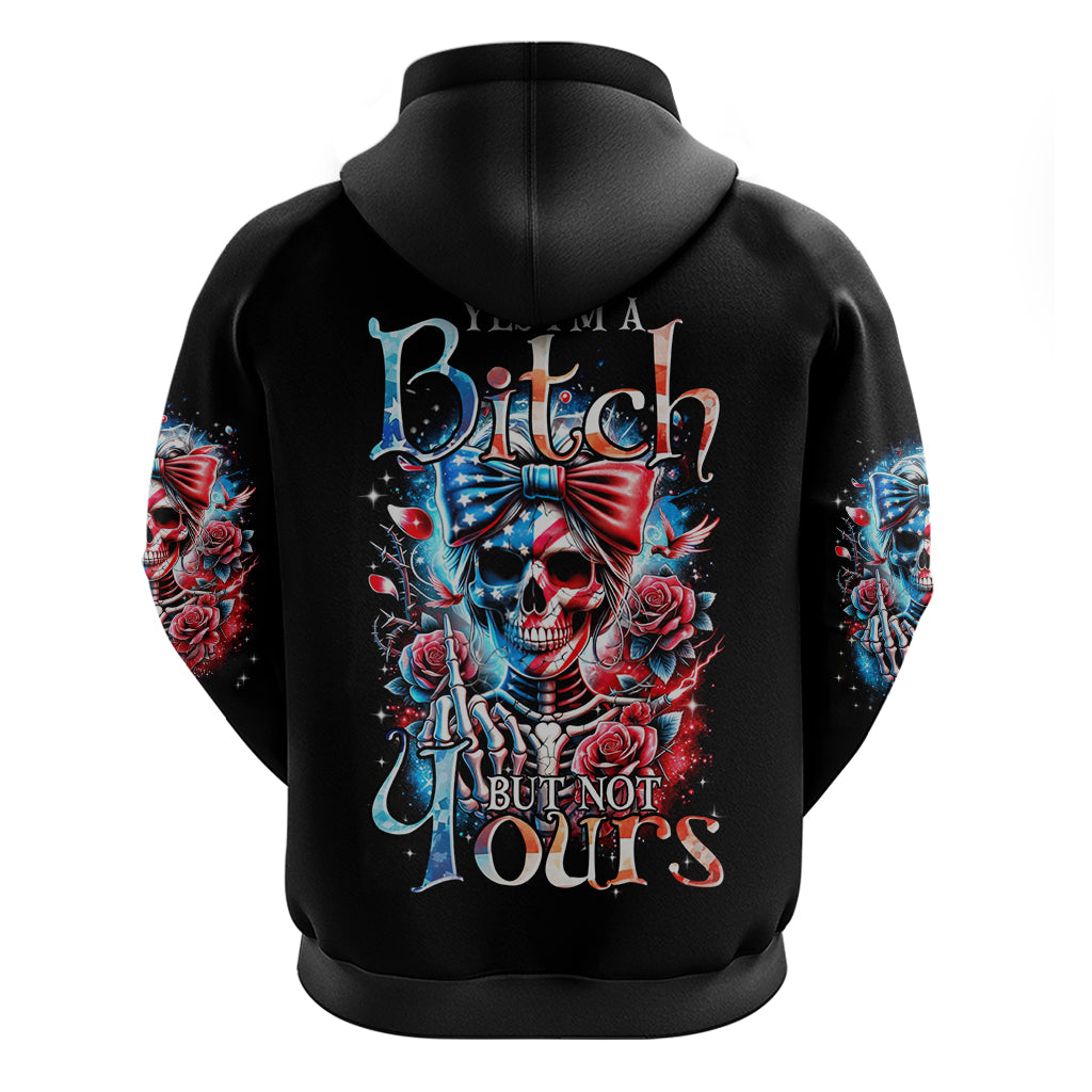 Lady Skull Hoodie Yes I'm A Bitch But Not Your DT01