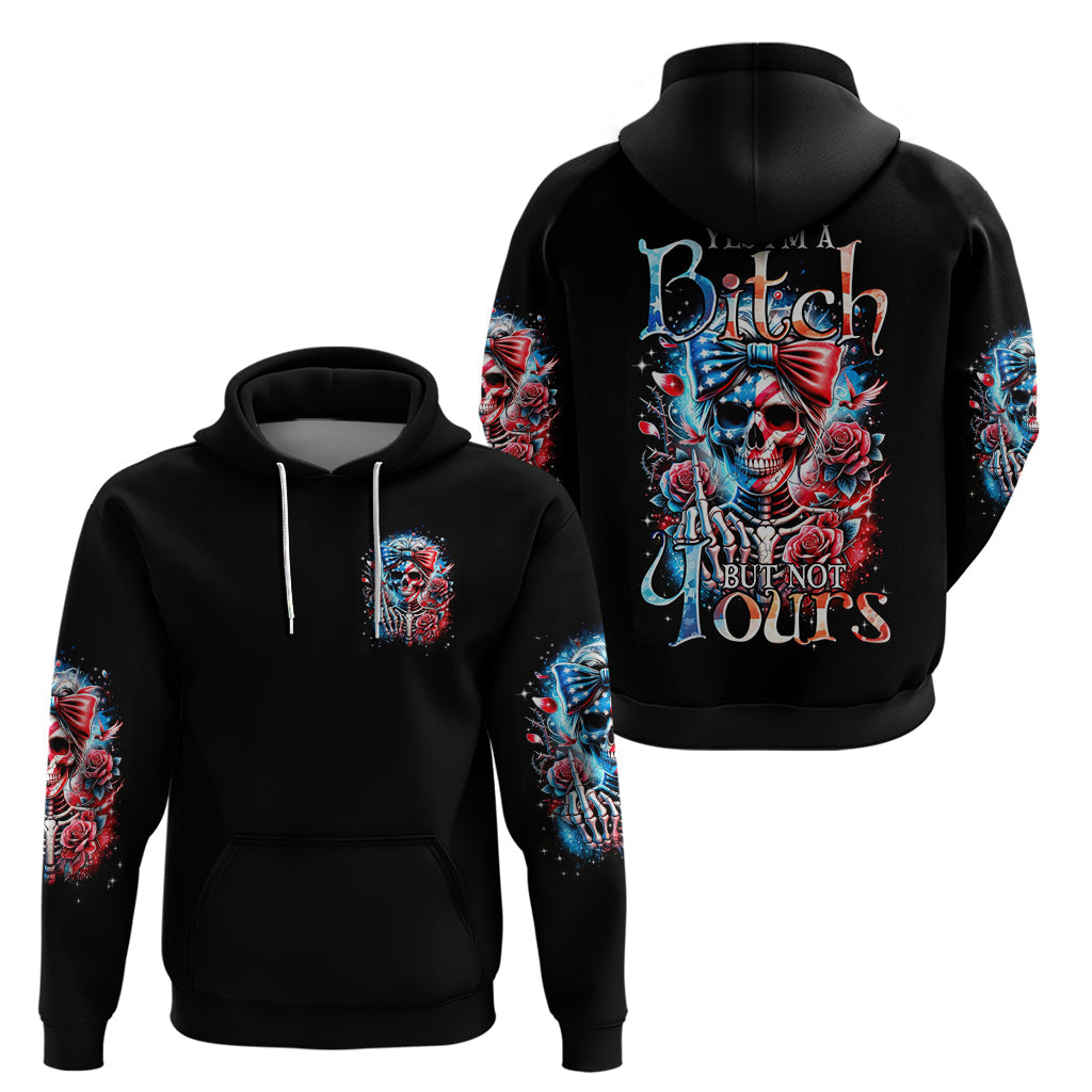 Lady Skull Hoodie Yes I'm A Bitch But Not Your DT01